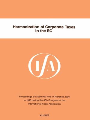 cover image of Harmonization of Corporate Taxes in the EC